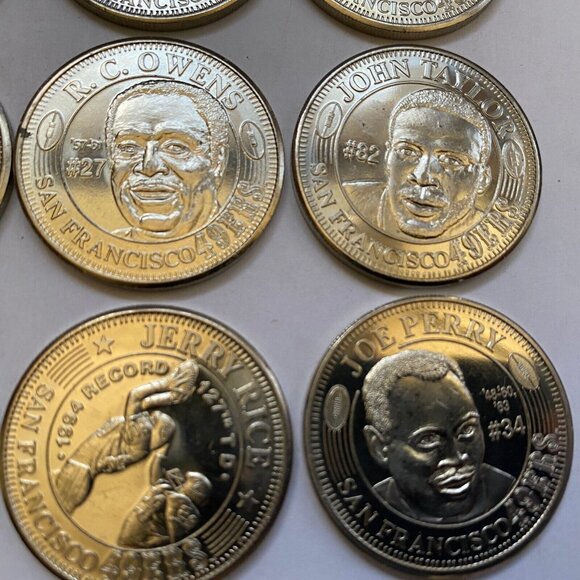 San Francisco 49ers then and now 1994-95 collectable coins 12 of 20 Lot #7 - Picture 4 of 11